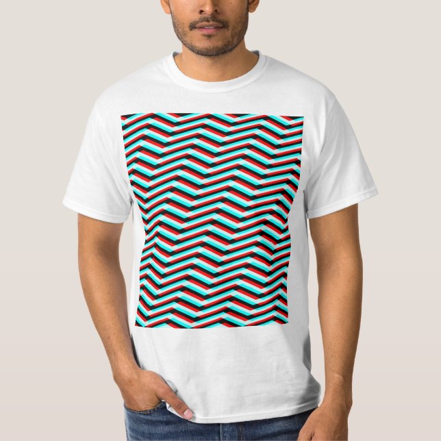Camiseta Camisa-T de falha-glitch-cravão (Frente)