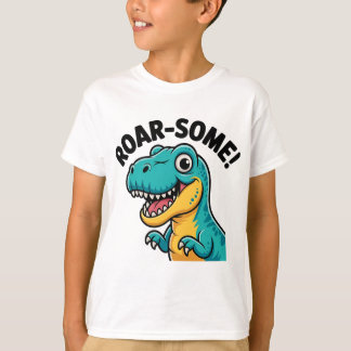 Camiseta Camisa-T De Filhos De Dinossauro Cuta