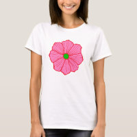 Camisa-T de Flor Havaiana