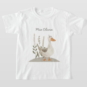 Camiseta Camisa-T De Ganso De Cólvora Cólida