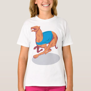 Camiseta Camisa-T de Garotas de Corrida Greyhound
