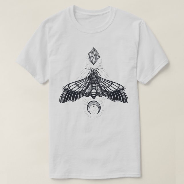 Camiseta Camisa-T de Geometria Sagrada (Frente do Design)