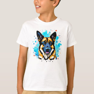 Camiseta Camisa-T de german shepherd