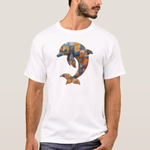Camiseta Camisa-T de golfinho