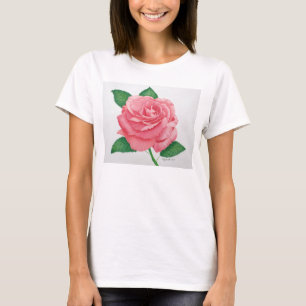 Camiseta Camisa-T de Hanes Mulheres Paixão Rosa