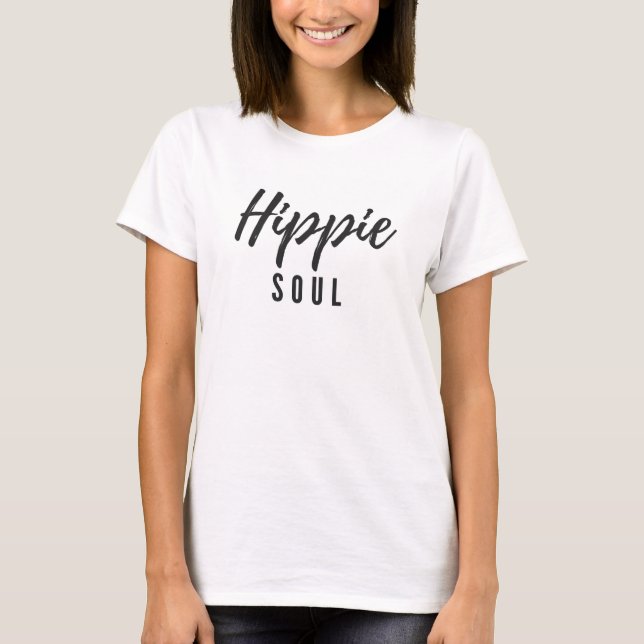 Camiseta Camisa-T de Hippie Soul (Frente)