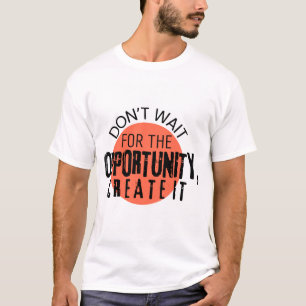 Camiseta Camisa-T de homem motivacional