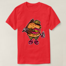 Camisa-T de Homens Burger Baseball