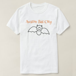 Camiseta Camisa-T de Homens da Cidade do Bat CISV Austin