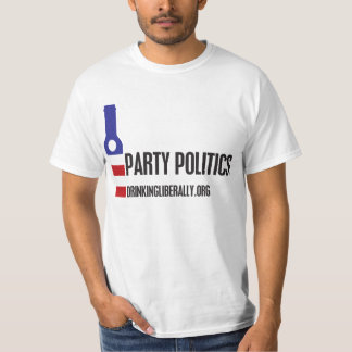 Camiseta Camisa-T de Homens do Partido Político