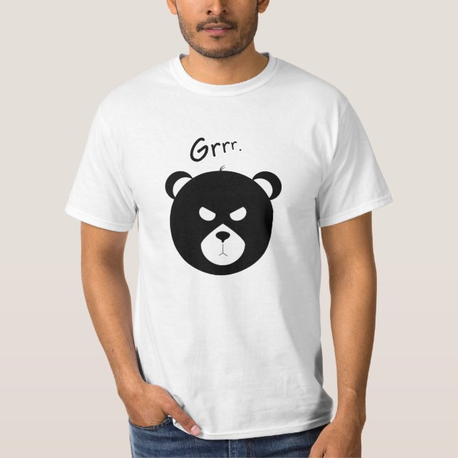 Camiseta Camisa-T de Homens do Urso Inchado (Frente)