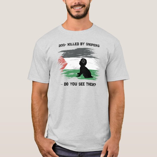 Camiseta Camisa-T de Homens Palestinianos Resiliência e Sol (Frente)