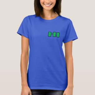 Camiseta Camisa-T de Inteligência Humana das Mulheres