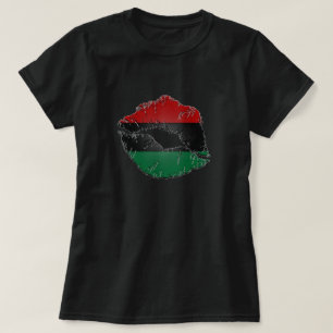 Camiseta Camisa-T de Lábios Afrocentrica