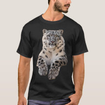 Camisa-T de Leopardo-da-Neve