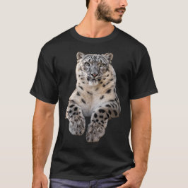 Camiseta Camisa-T de Leopardo-da-Neve