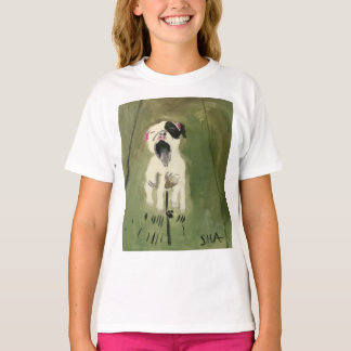 Camiseta Camisa-T De Leve Longa E Coitada Para Meninas
