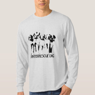 Camiseta Camisa-T de Longa Folga dos Homens da Coleção de T