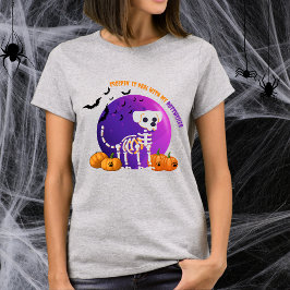 Camiseta Camisa-T de Lua Cheia do Halloween Rottweiler