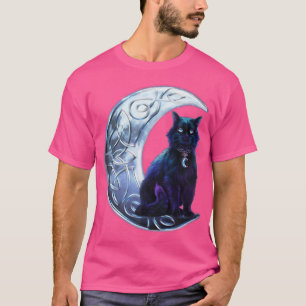 Camiseta Camisa-T de Lua Negra Celta
