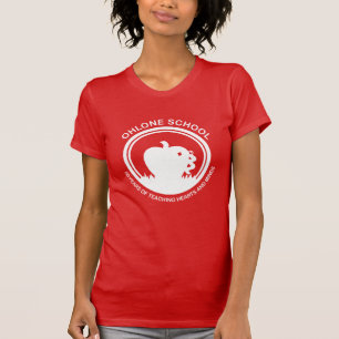 Camiseta Camisa-T de Maçã Vermelha, de uso feminino