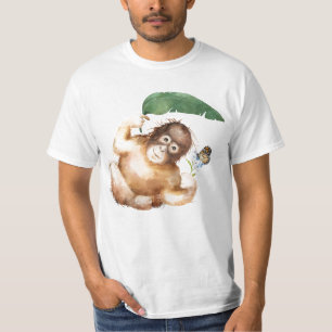 Camiseta Camisa-T de macacos com gráfico - Estilo casual di