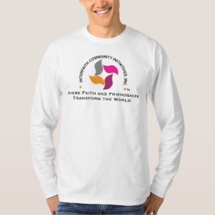Camiseta Camisa-T de mangueira de mangueira longa com marca