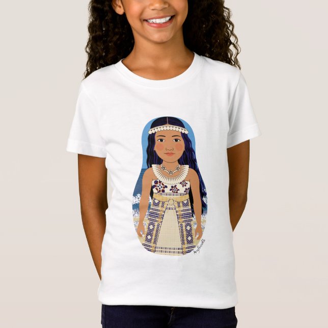 Camiseta Camisa-T de Marshallese Matryoshka Girls (Frente)