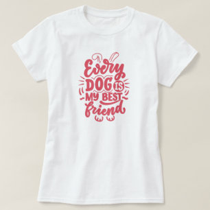 Camiseta Camisa-T de melhor amigo do cão
