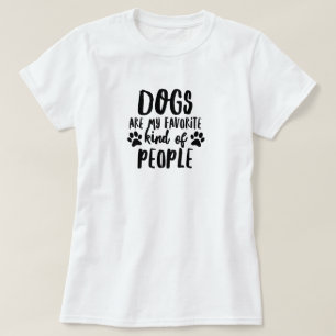 Camiseta Camisa-T de melhores Pessoas de cães