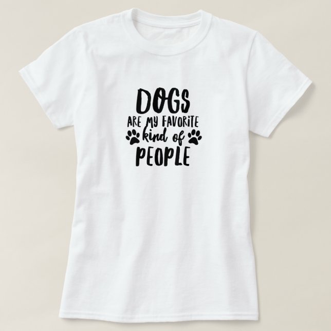 Camiseta Camisa-T de melhores Pessoas de cães (Frente do Design)