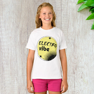 Camiseta Camisa-T de Meninas de Verbo Eletrônico
