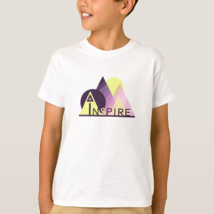 Camiseta Camisa-T de Meninos "INSPIRE" de Arte Inspiraciona