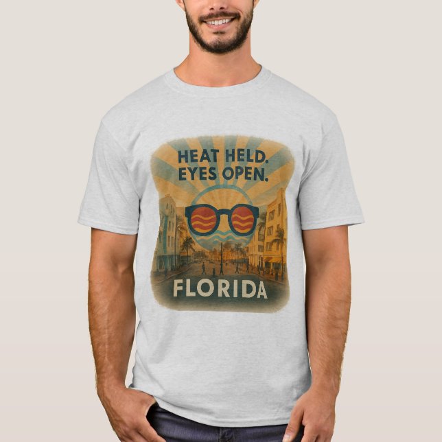 Camiseta Camisa-T de Miami Men | Visto Cidade Negrito (Frente)