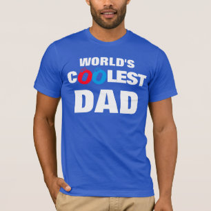 Camiseta Camisa-T De Mistura De Algodão Poli/Pai Mundial Ma
