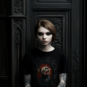 Camiseta Camisa-T de mulher gata