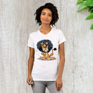 Camiseta Camisa-T de mulheres do Leão Raiva