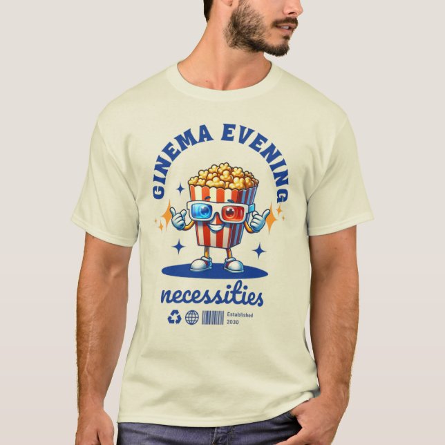 Camiseta Camisa-T de necessidades do cinema à noite (Frente)