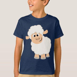 Camiseta Camisa-T de Ovelha de Cartoon Bonita