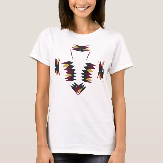 Camiseta Camisa-T de padrão nativo sudoeste (Frente)
