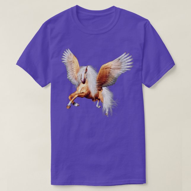 Camiseta Camisa-T de Pegasus Flying Horse Lover Pony Fantas (Frente do Design)