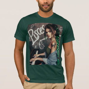 Camiseta Camisa-T de Peixes de vapor