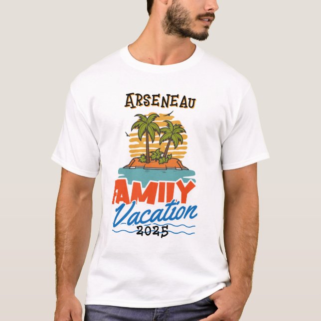 Camiseta Camisa-T de PERSONALIZAÇÃO do Cruise Familiar Lara (Frente)
