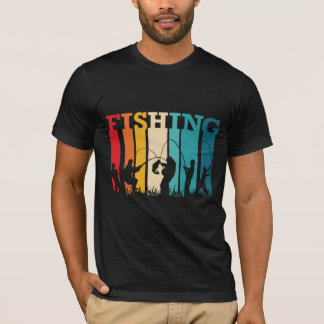 Camiseta Camisa-T de pesca