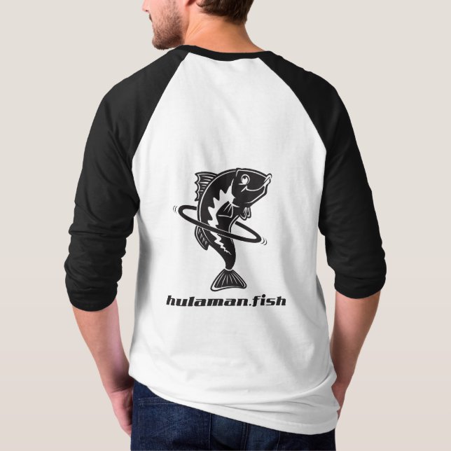 Camiseta Camisa-T de Pesca HulaMan (Verso)