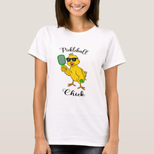Camiseta Camisa-T de Pintinho de piclebol feminino