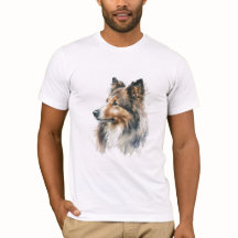 Camisa-T de pintura de Sheltie Sable
