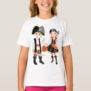 Camiseta Camisa-T De Pirata E Raparigas
