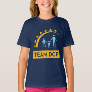 Camiseta Camisa-T de Raparigas DCF da Equipe