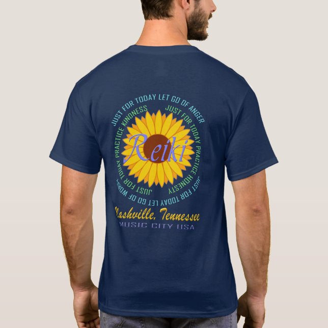 Camiseta Camisa-T de Reiki Nashville Men (Verso)